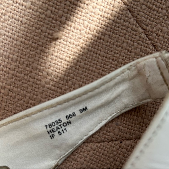 Vintage white slingback sandals with leather upper - Picture 4 of 4